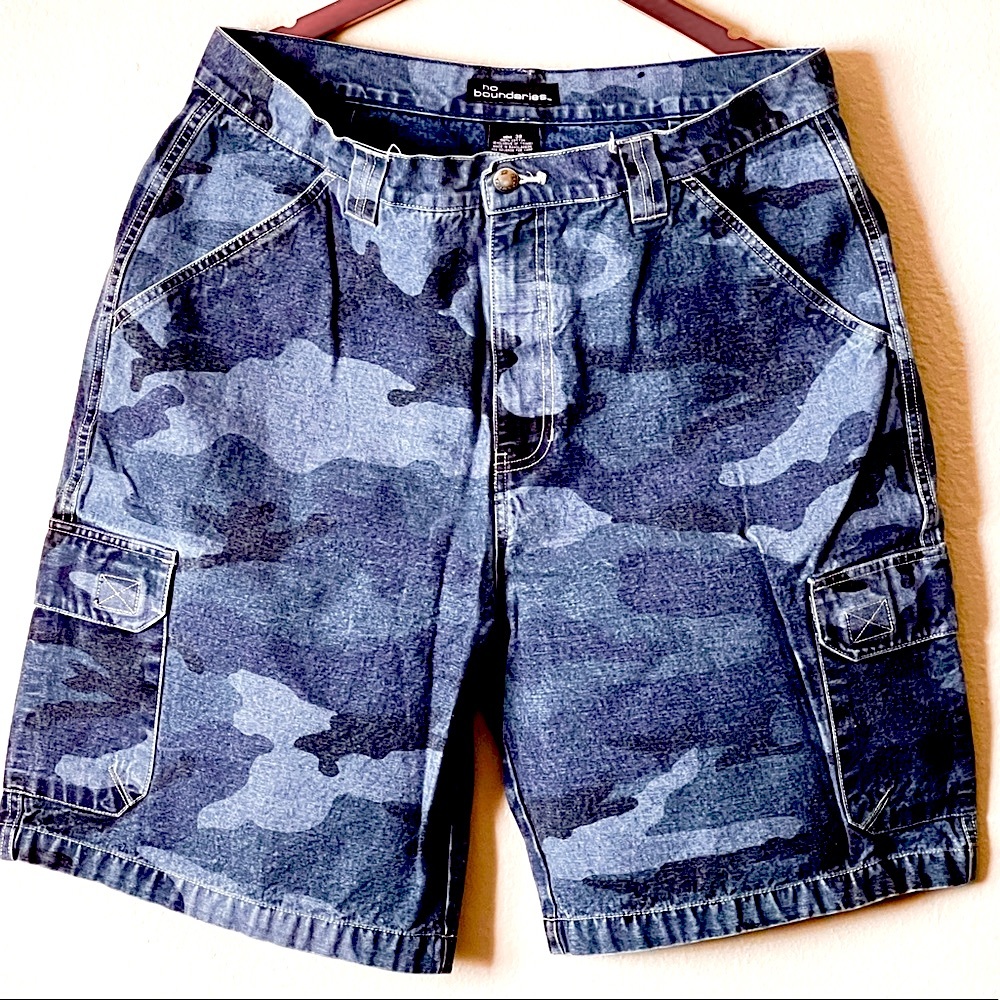 No Boundaries Camouflage Jean Shorts